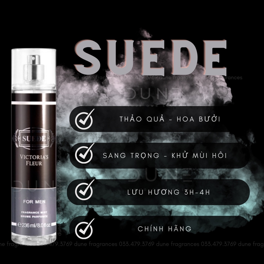 Xịt Thơm Bodymist Nước Hoa Khử Mùi Dành Cho Nam 236ml