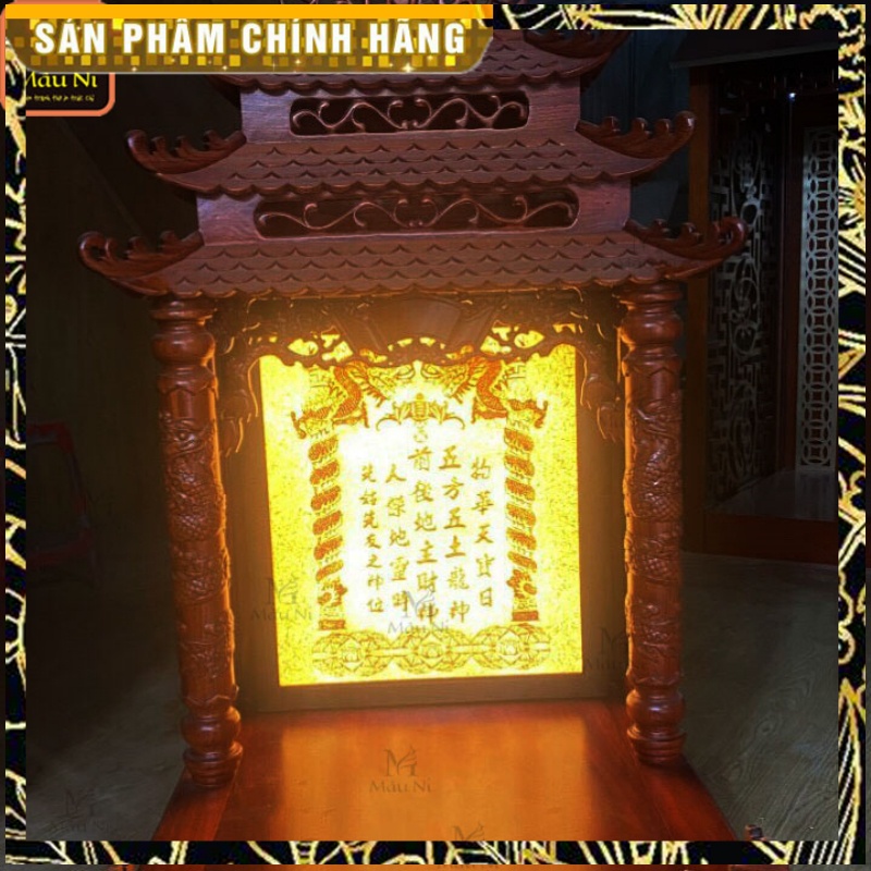 đẹp - BÀI VỊ THẦN TÀI THỔ ĐỊA rước tài rước lộc - tranh trúc chỉ in MÂU NI