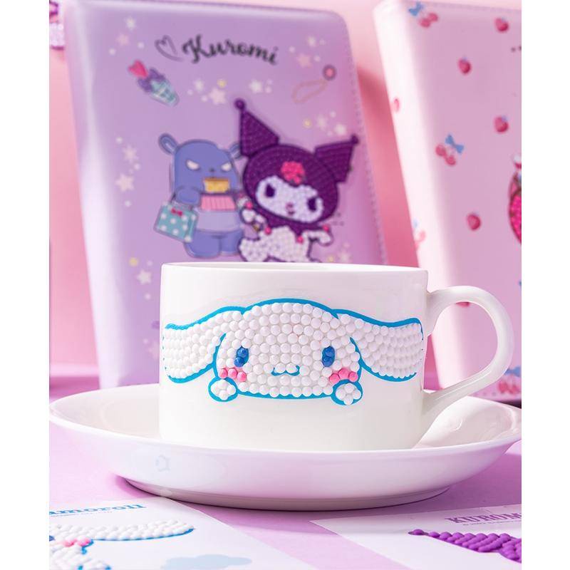 SANRIO Bộ Tranh Đính Đá 5D Tự Làm Hình Kuromi Cinnamoroll Dễ Thương Cho Bé