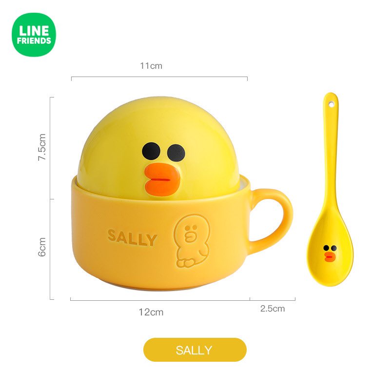 Bộ bát ăn sáng cao cấp Line Friends