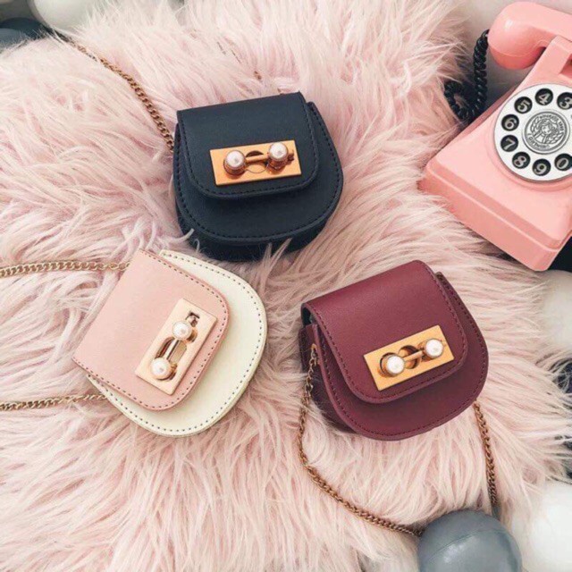 🌸ORDER TAOBAO🌸 Túi mini ROSIE KOREA xinh / Túi đeo chéo mắc xích ( có ảnh thật )
