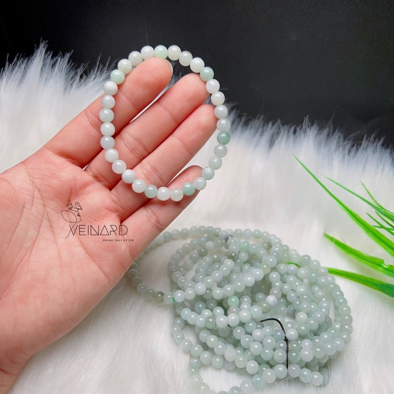 Vòng tay chuỗi hạt cẩm thach jadeit 6mm