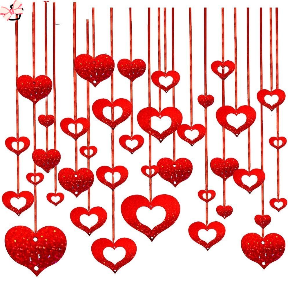 Set 100 Bong Bóng Hình Trái Tim Đính Kim Sa / Phản Quang Trang Trí Tiệc Cưới / Sinh Nhật