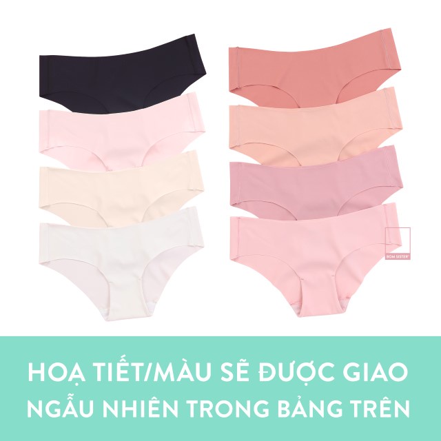 Quần lót su cắt viền lưng thấp màu trơn BOM SISTER MUQ2206