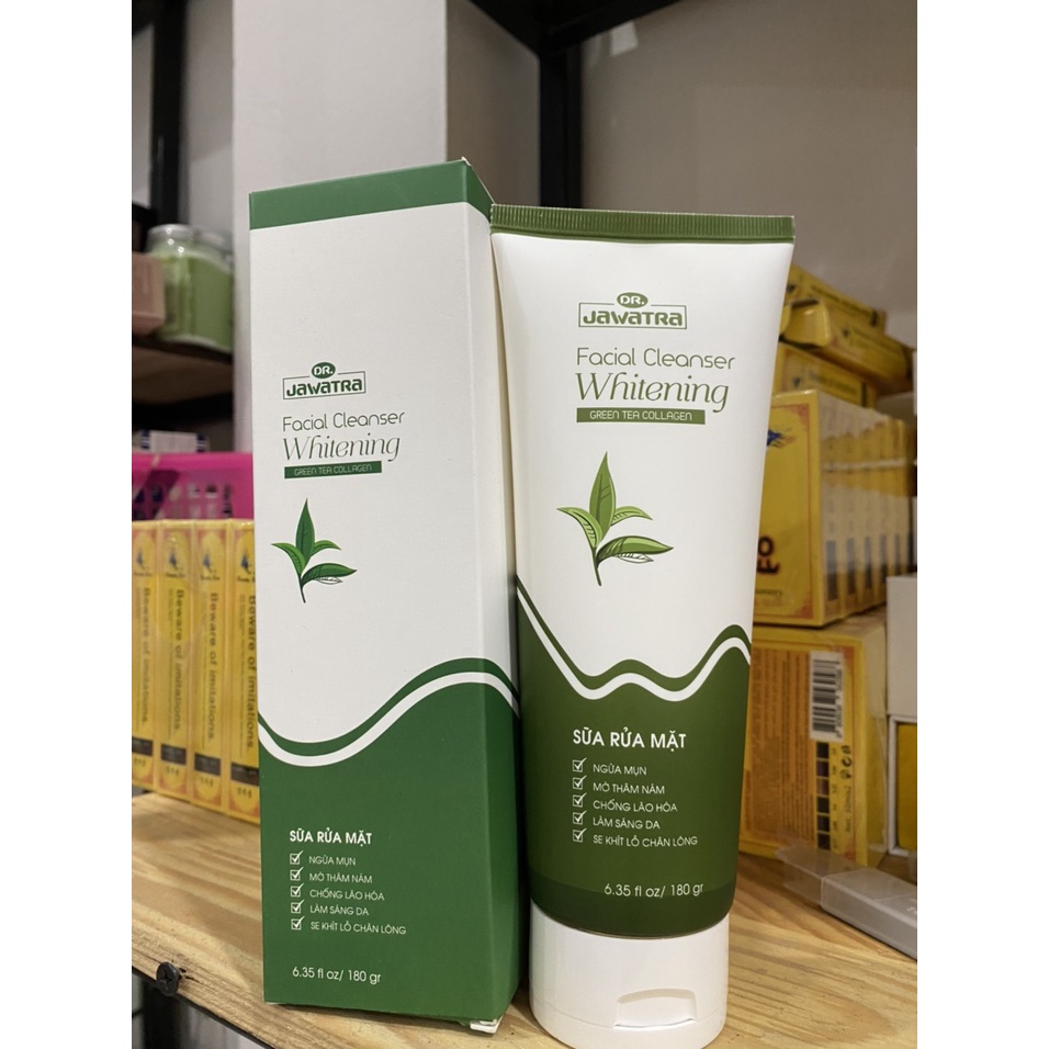 Sữa rửa mặt trà xanh Jawatra 180g