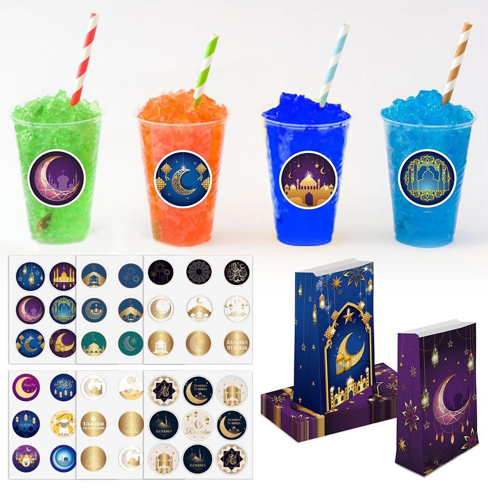 CHOOKEY Set 20 Tấm Sticker Eid Mubarak Dán Trang Trí Mới