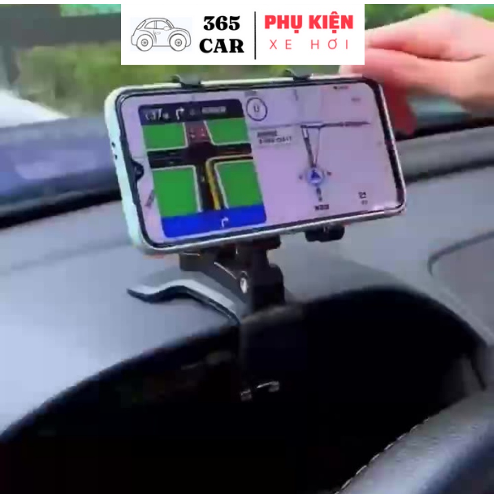 Giá đỡ điện thoại trên ô tô, kẹp điện thoại ô tô gắn trên bảng điều khiển - gương chiếu hậu - kẹp che nắng xoay 360 độ | BigBuy360 - bigbuy360.vn