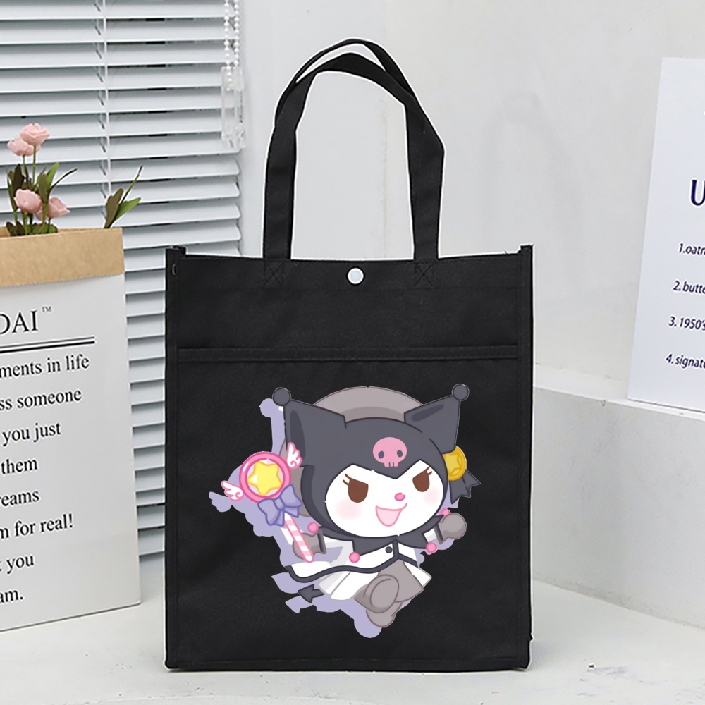 Cinnamoroll Túi Vải oxford Chống Thấm Nước Sức Chứa Lớn Họa Tiết Hoạt Hình melody kitty Dễ Thương Cho Học Sinh