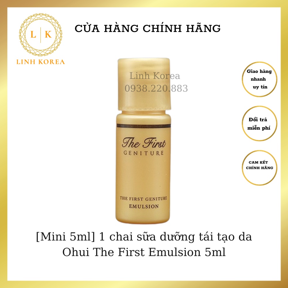 1 chai sữa dưỡng tái tạo da Ohui The First Emulsion 5ml