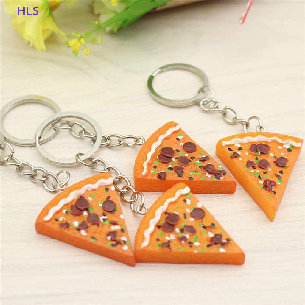Set 1 / 6 Móc Khóa Hình Bánh Pizza Dễ Thương