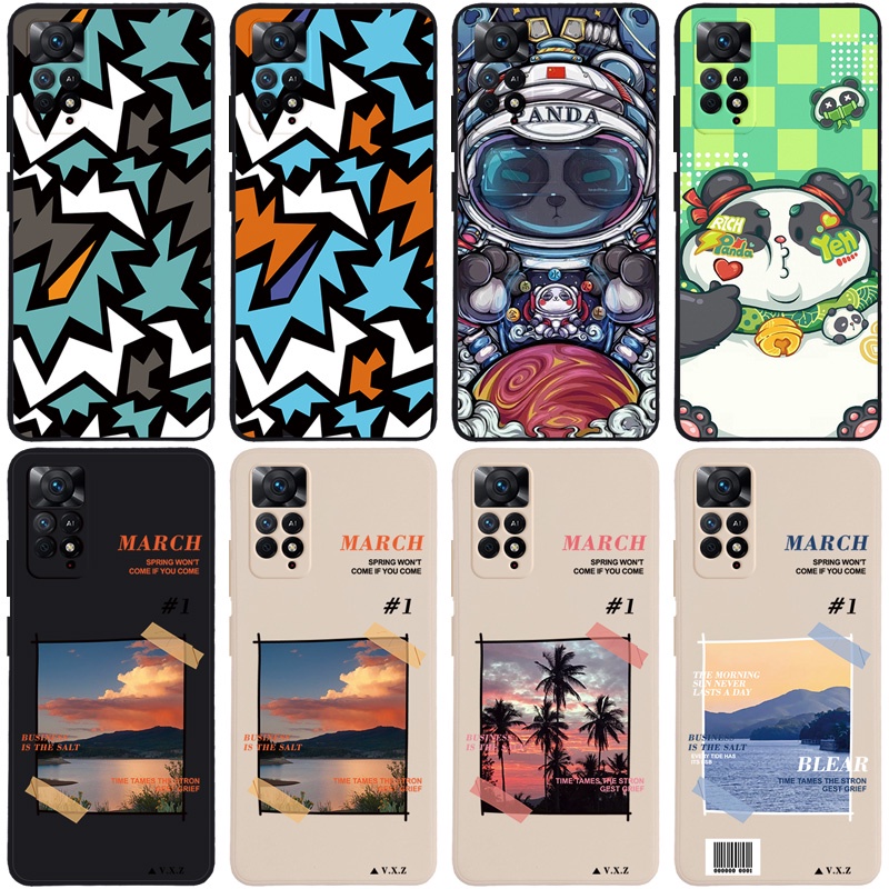 Ốp điện thoại mềm bảo vệ camera nhiều mẫu tùy chọn cho Xiaomi Redmi Note 11 Pro Note 11s B001