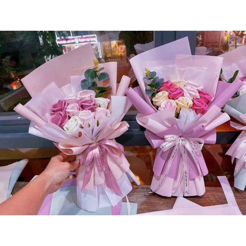Giấy gói hoa bóng mờ 1 mặt