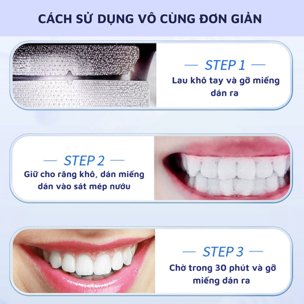 Miếng dán trắng răng IVISMILE - Dán trắng răng an toàn, hiệu quả cho người sử dụng, không gây ê buốt hay bào mòn răng | BigBuy360 - bigbuy360.vn