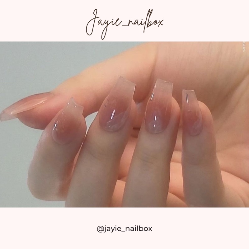 Nail Box Thiết Kế Sơn Thạch Trơn Có Thể Thay Đổi 24 Màu Tặng Set 5 Dụng Cụ Gắn Móng