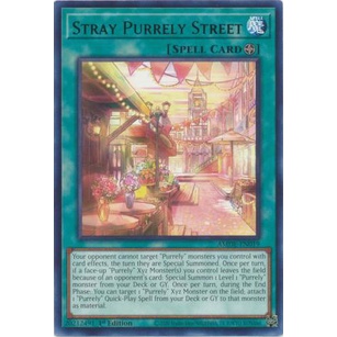 Thẻ Bài Yugioh Stray Purrely Street - AMDE-EN019 - Rare 1st Edition