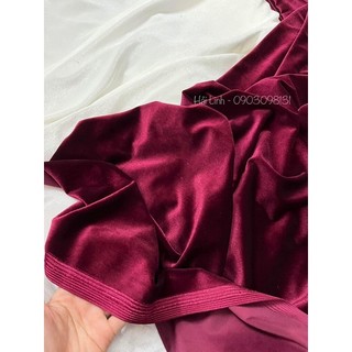 Vải nhung 7 biên hàn quốc 5m * 1m6
