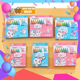 [HSP152][Giá hủy diệt] Hộp Sáp Màu Cho Học sinh Bộ Màu 12 Màu Cho Bé Siêu Đẹp Happy Home 1977