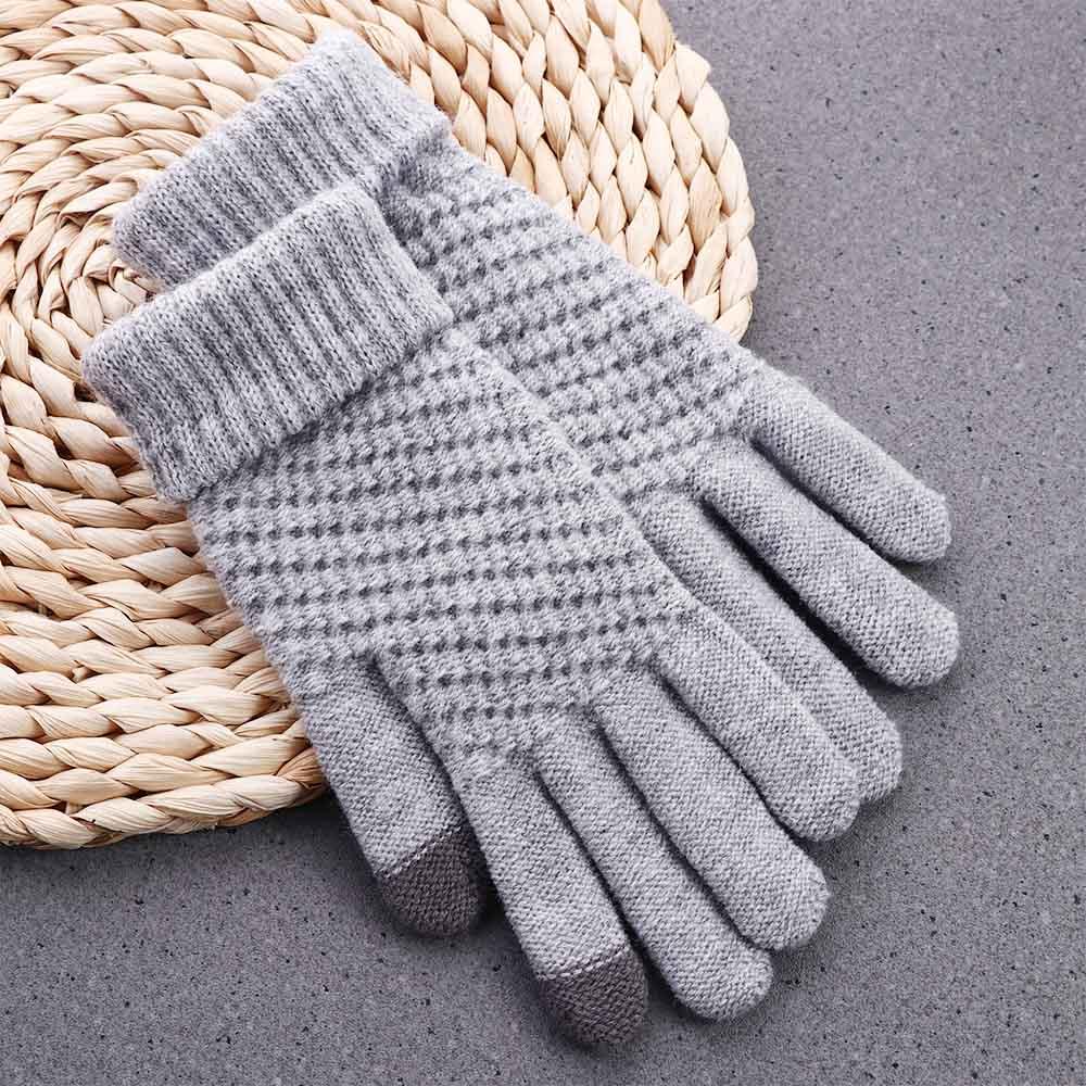 1 Đôi Găng Tay Trượt Tuyết Co Giãn Dày Dặn Có Thể Chạm Màn Hình Cảm Ứng