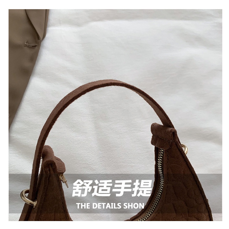 Túi Xách Đeo Vai Họa Tiết Vân Đá Màu Trơn Thời Trang Mùa Thu Dành Cho Nữ