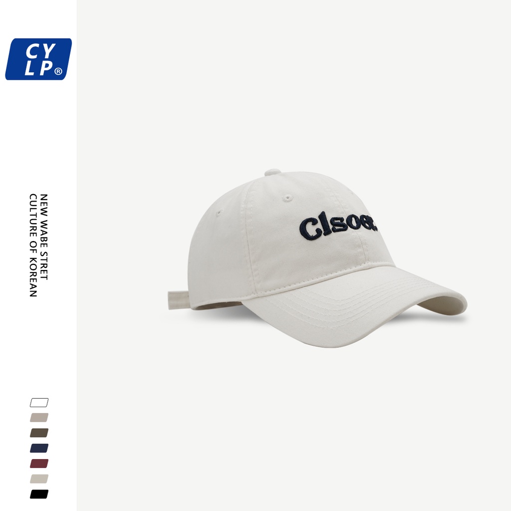 Mũ Lưỡi Trai Thêu Chữ Phong Cách Hàn Quốc Thời Trang Đường Phố Mới