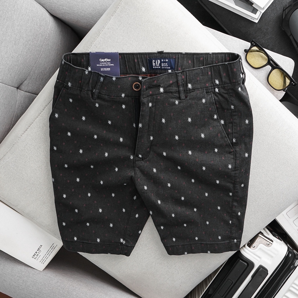 Quần short kaki GAP lưng thun dây rút cao cấp S28