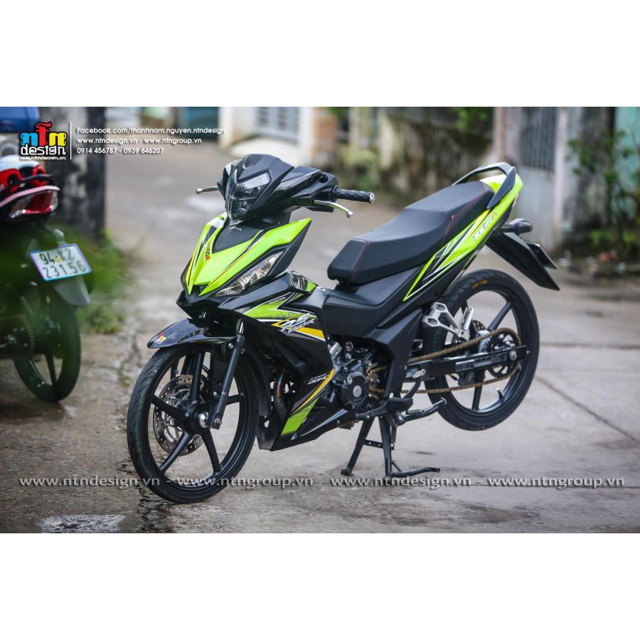 Tem rời Winner V1 mẫu RS 150 xanh lá đen - tem cao cấp không bay màu