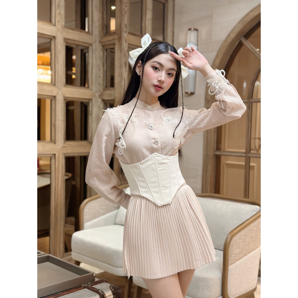 [6SIX closet] Đai CORSET mix sơ mi