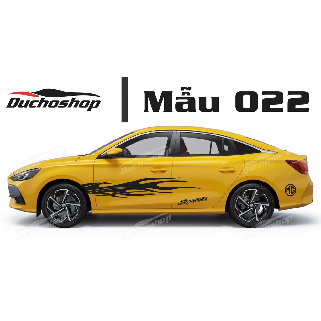Tem dán sườn xe MG thể thao 002