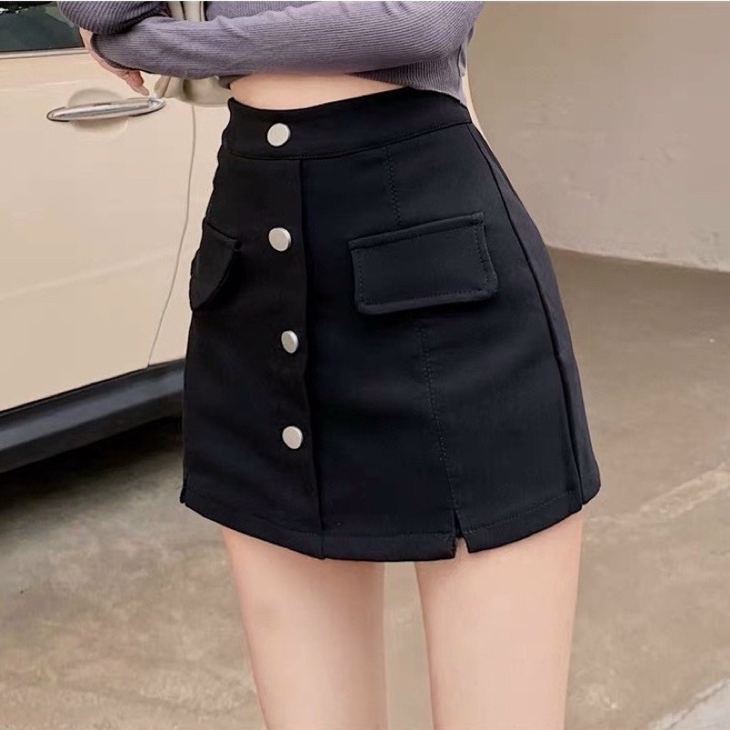 Quần Giả Váy 4 Cúc Có BIGSIZE Chất Tuyết Mưa Vitex Dày Dặn M612