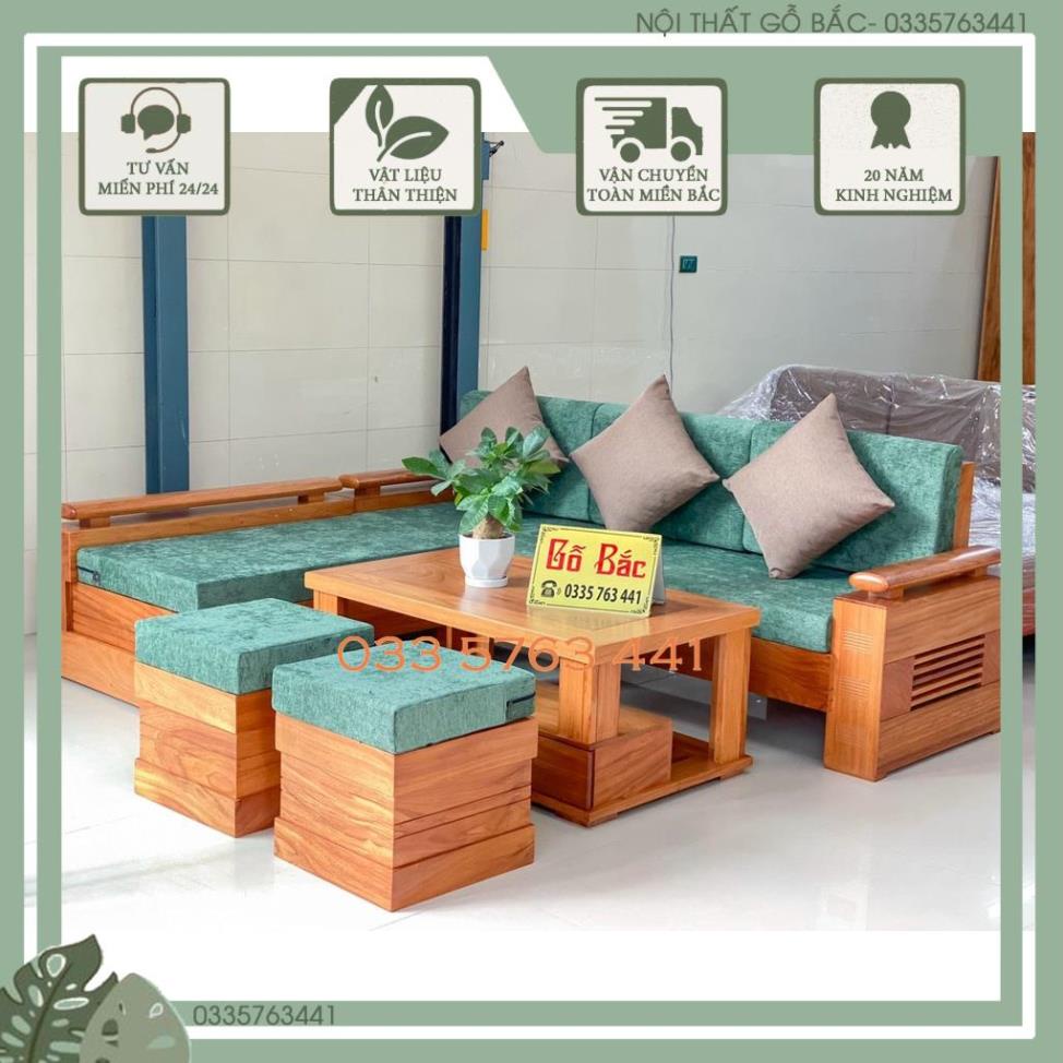 Bộ sa lông gỗ gõ đỏ cao cấp cho phòng khách hiện đại - giá gốc tại xưởng