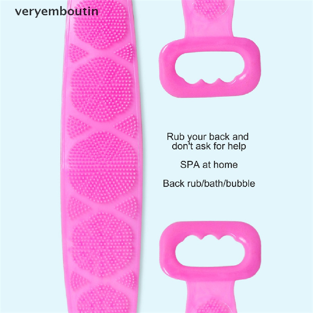 Dây Đai Silicon Mềm Dùng Cọ Rửa Cơ Thể Khi Tắm