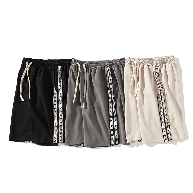 Quần Short Thể Thao Dây Rút Dáng Rộng Màu Sắc Đơn Giản Thời Trang Mùa Hè Cho Nam