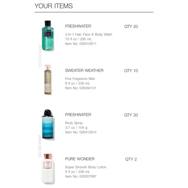 Bộ sữa tắm, Spray , Nước hoa 𝐅𝐫𝐞𝐬𝐡𝐰𝐚𝐭𝐞𝐫 𝐁𝐚𝐭𝐡 𝐀𝐧𝐝 𝐁𝐨𝐝𝐲 𝐖𝐨𝐫𝐤𝐬