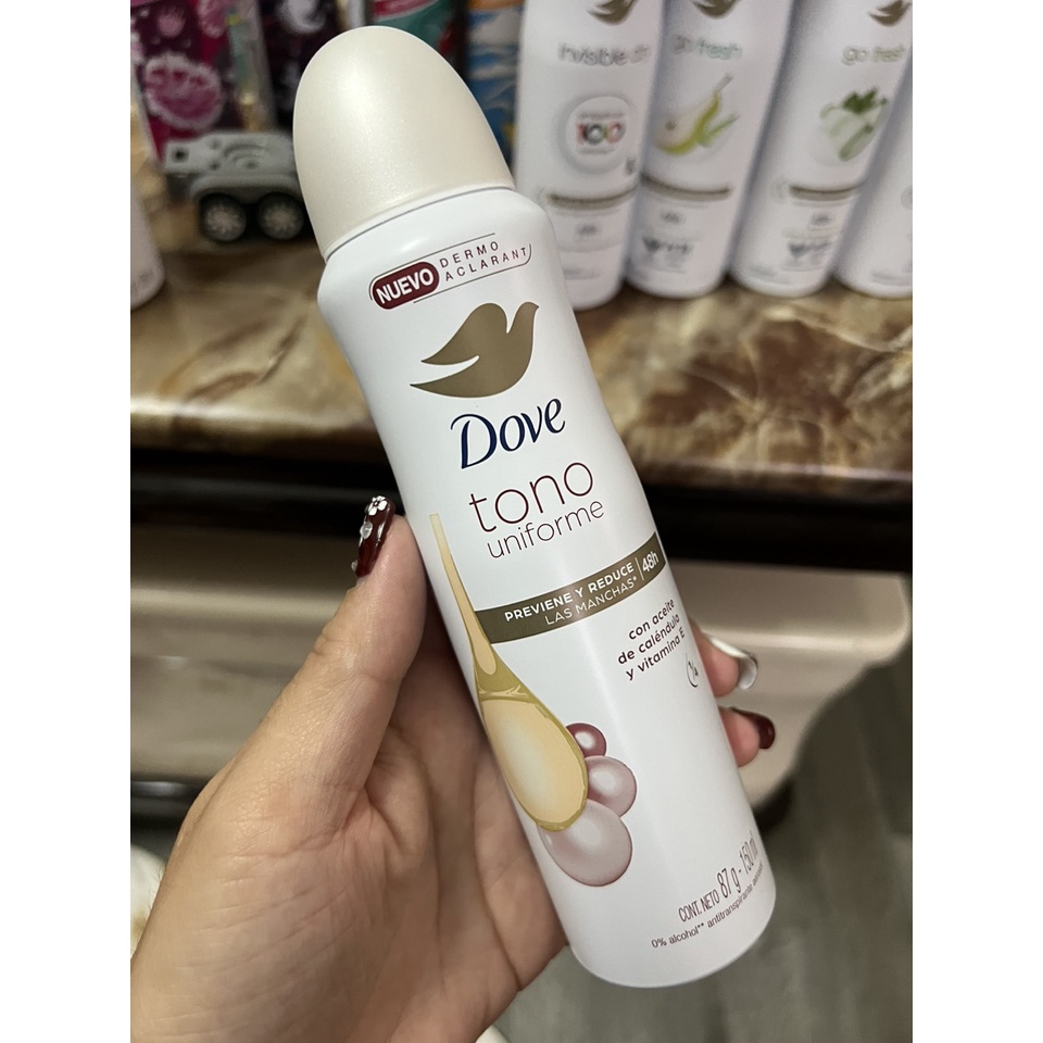 Xịt khử mùi nữ Dove ngăn ngừa mồ hôi và khô thoáng vùng da dưới cánh tay 150ml Châu Âu