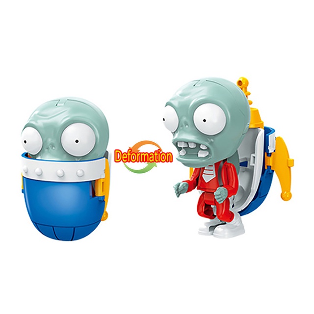 Đồ Chơi Mô Hình plants vs zombies Trứng Nông Trại Đầu Kiều Mạch zombie melon Biến Hình Cho Bé