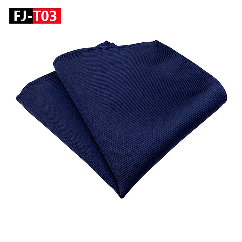 Khăn tay bỏ túi EFAN bằng lụa dệt họa tiết chấm bi màu trơn