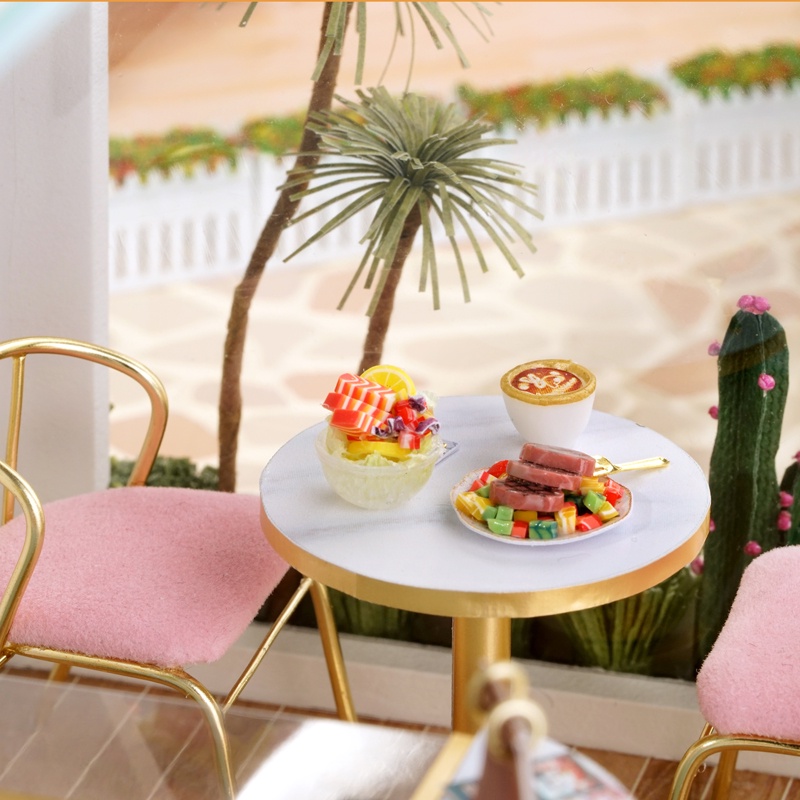 Mô hình Nhà Búp Bê DIY DOLL HOUSE - TIỆM TRÀ SỮA, FASTFOOD -C015, C016