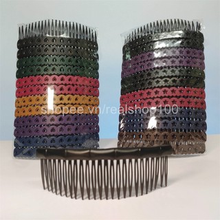 Sỉ 1 lố 12 cây lược cài tóc 24 răng | Trái tim | Ngôi sao | 1 đũa, 2 đũa | Hình thật 100%