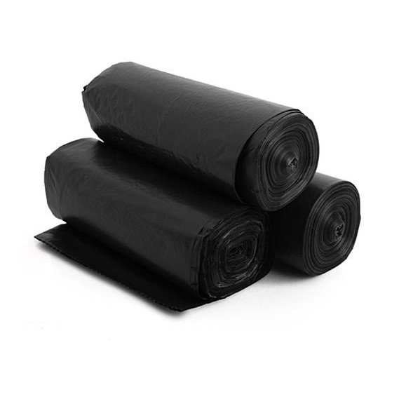 Túi Đựng Rác Size Đại 64x78cm BỊCH 3 CUỘN 1KG Tự Phân Hủy Sinh Học Màu Đen Tiện Lợi