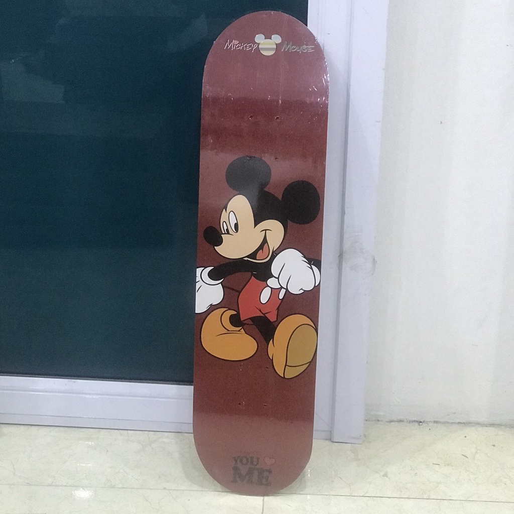 Ván Trượt Thế Thao Skateboard Hoạ Tiết Hoạt Hình Chất Liệu Gỗ Phong 7 Lớp Trục Kim Loại Tải Trọng 50kg