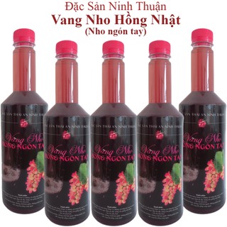 Nước nho hồng nhật lên men chai 500ml & 750ml