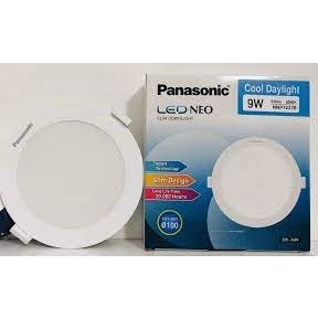 Đèn led âm trần Panasonic 9w khoét D100mm Neo Slim as trắng - vàng - trung tính - 3 chế độ màu