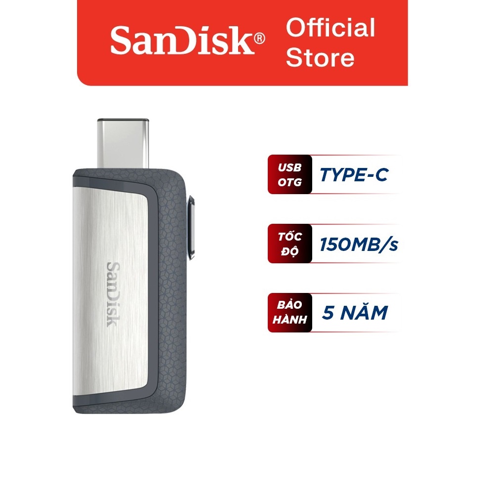 USB OTG 3.1 Gen 1 SanDisk SDDDC2 Ultra 32/64/128GB Dual Drive USB Type-C upto 150MB/s