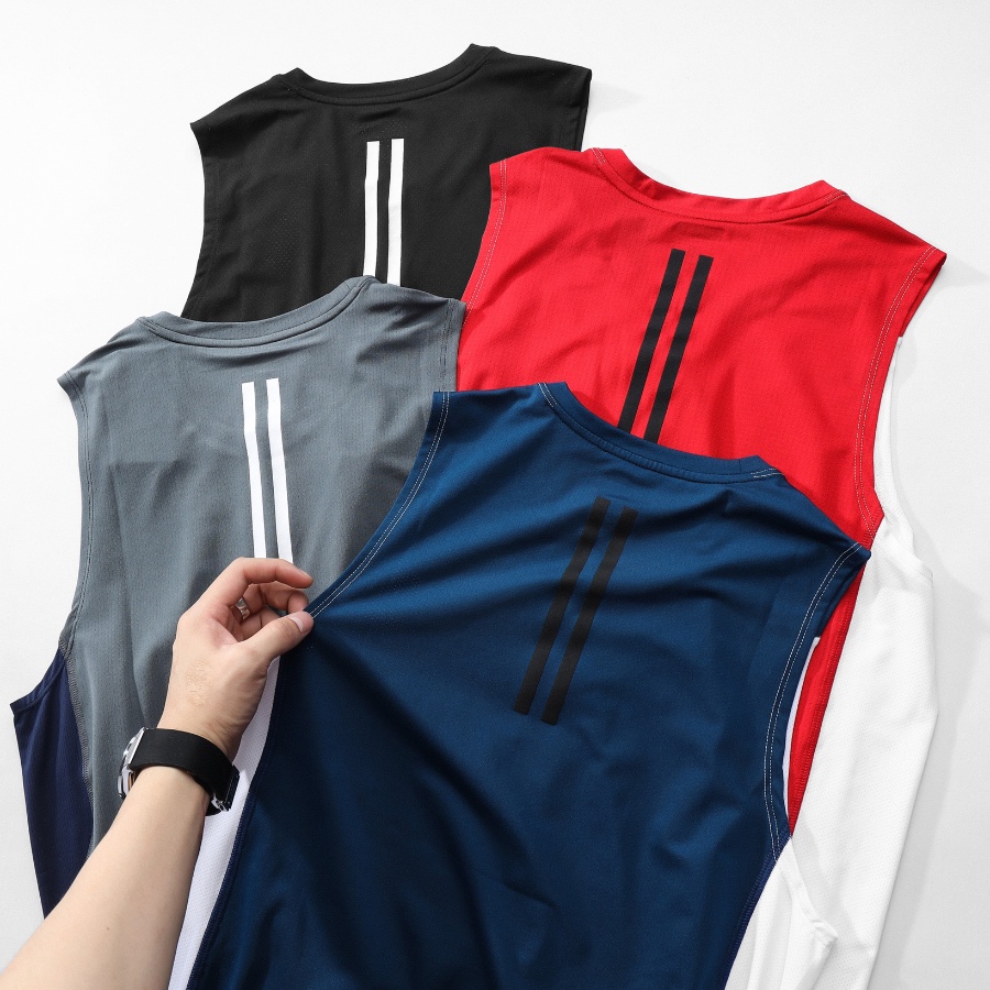 Áo ba lỗ thể thao nam tập gym chạy bộ Reeta vải thoáng mát thấm hút mồ hôi - A1880