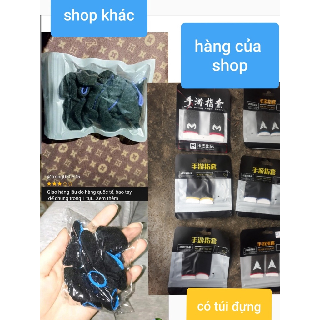 Set 12 găng tay Chơi Game Pubg Mobile Legends chống mồ hôi