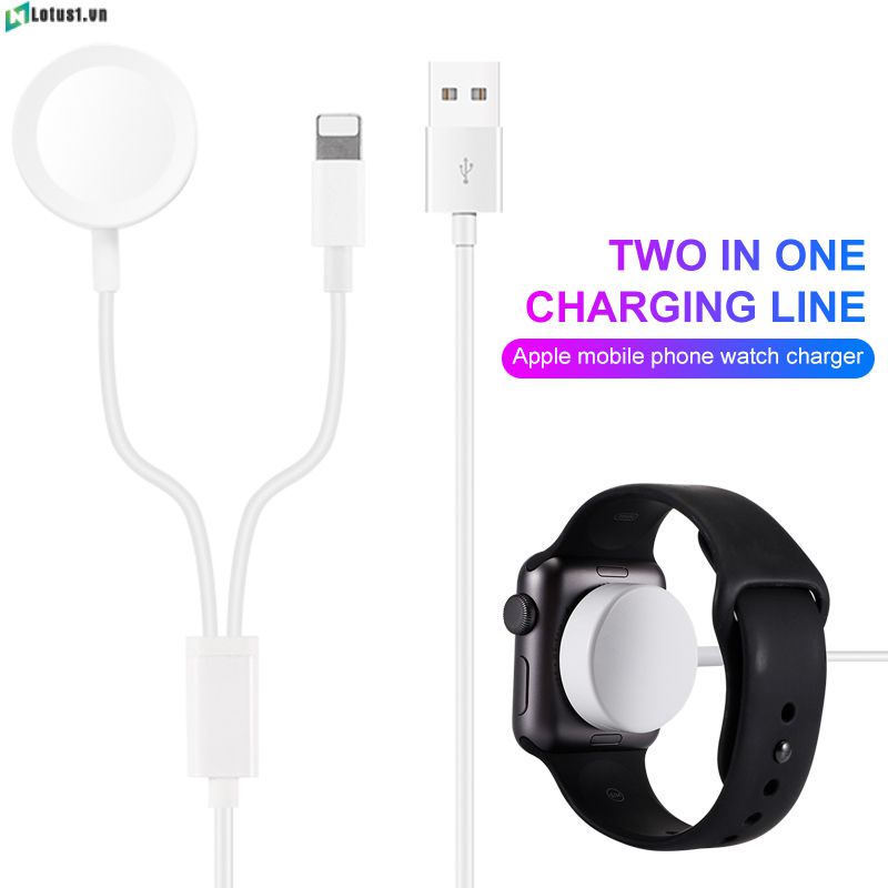 Hàng Có Sẵn Bộ Sạc Không Dây Đa Năng 2 Trong 1 Cho Apple Watch Series 5 4 3 2 1 Cho Dòng Đồng Hồ Iphone