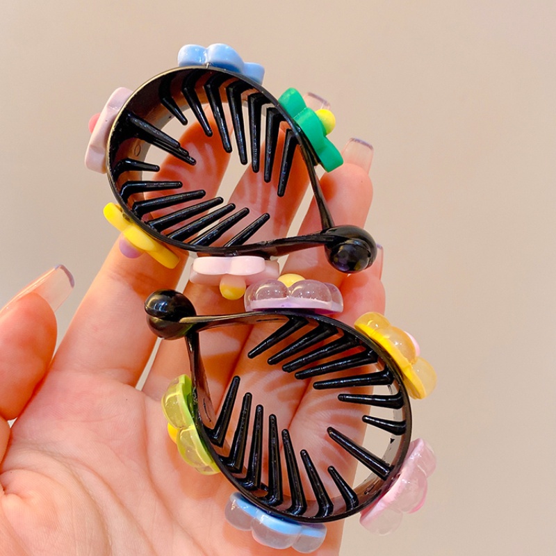 Kẹp Tóc Đuôi Ngựa Cỡ Lớn In Họa Tiết Hoạt Hình Dễ Thương Cho Bé Gái