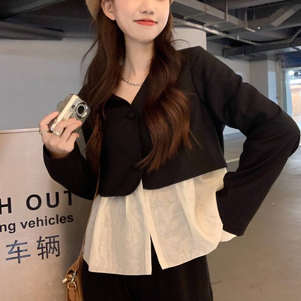 Áo Lưới Tay Dài Cổ Chữ V Thời Trang Mùa Thu Mới Dành Cho Nữ