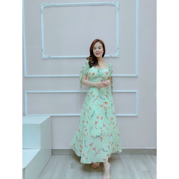Đầm hoa dáng dài 139