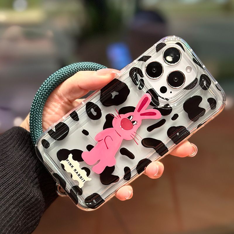 Ốp Điện Thoại Silicon TPU Mềm Trong Suốt Họa Tiết Thỏ Dễ Thương Cho IPhone 14 13 11 12 Pro XS Max X XR 7 8 Plus